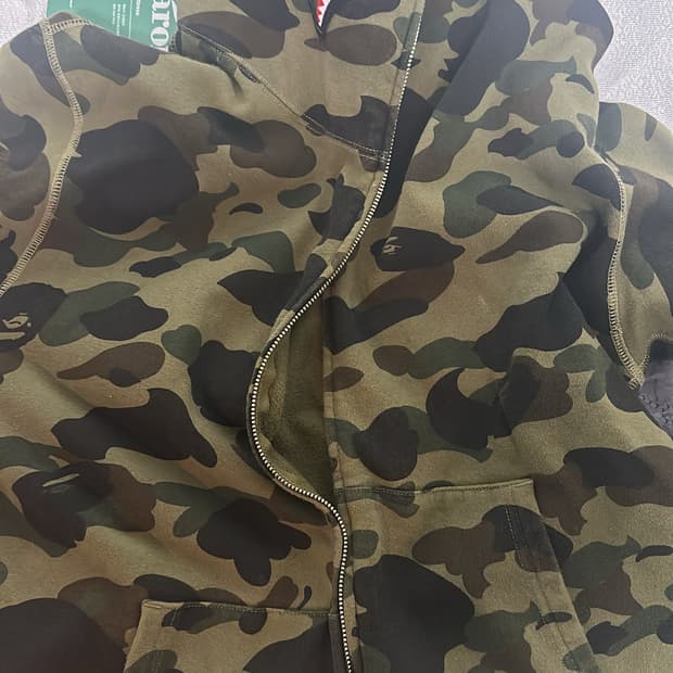 베이프 후드 집업