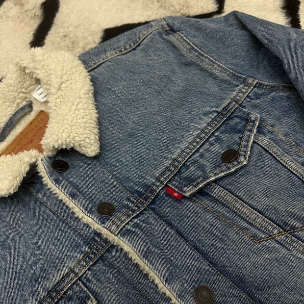 [L]리바이스 쉐르파 데님 트러커 자켓