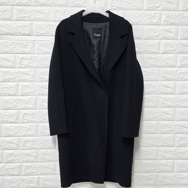 택포) M ZOOC 블랙 울 코트 