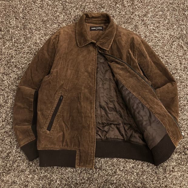 CASPI CONUS 빈티지 코듀로이 브라운 블루종 자켓