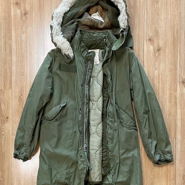 단종된 68년산 미국 og 2세대 M65 피쉬테일 파카 개파카 은지퍼