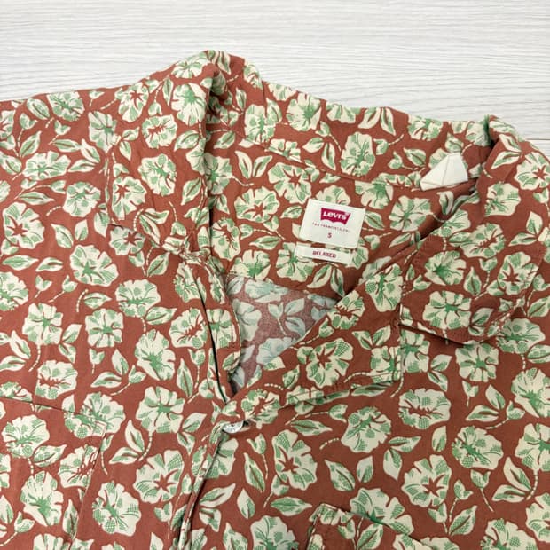 리바이스 빈티지 패턴 하와이안 셔츠 S사이즈(100사이즈)