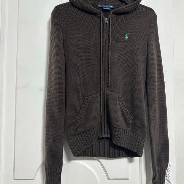 랄프로렌 니트 후드집업