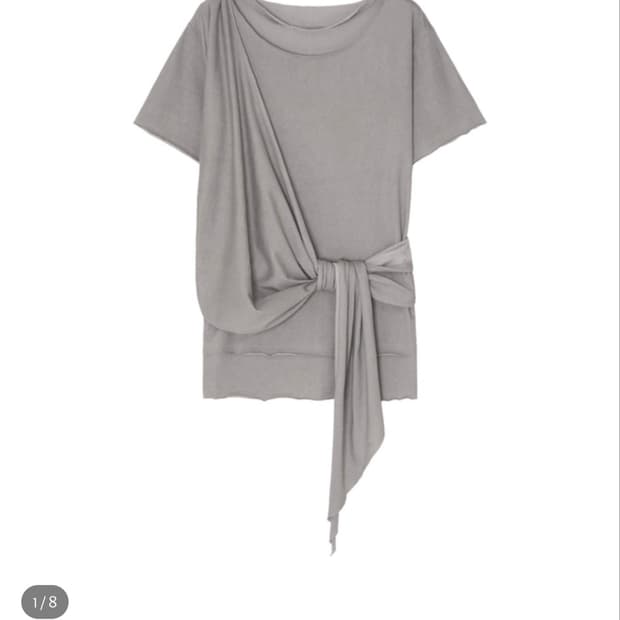 Scarfed T-shirt [ASH] 