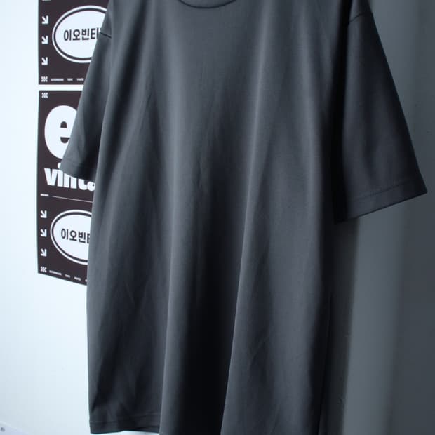 (3XL) 브랜드빈티지 반팔 티셔츠 빅사이즈 기능성 그레이-H32268
