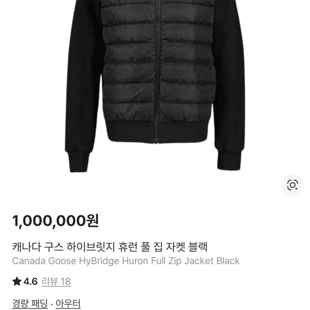 캐나다구스 하이브릿지 휴런 풀 집 자켓