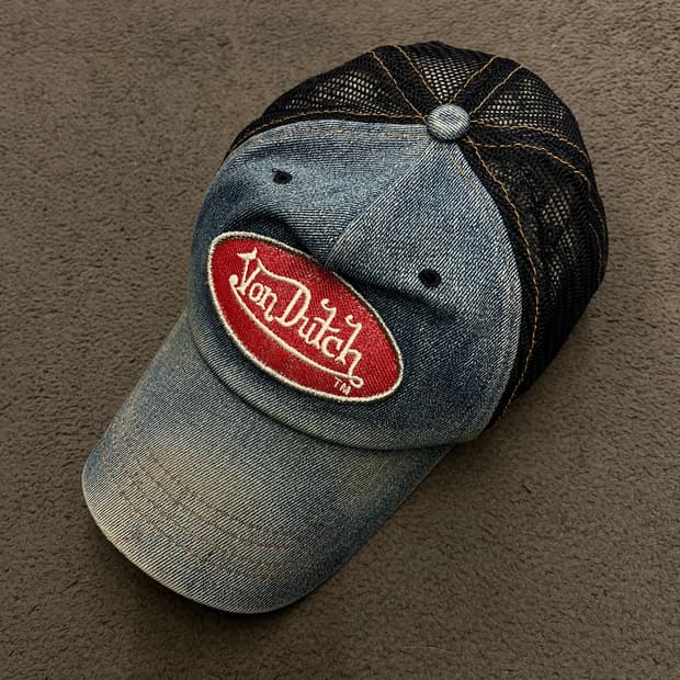 본더치 데님 메쉬 캡 처분 