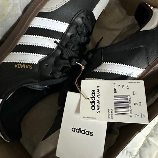 [285]아디다스 삼바 비건 블랙 화이트 풀박택채새상품