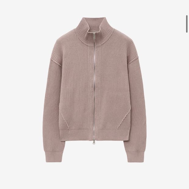 (L) 인사일런스 오버핏 니트 집업 DUSTY PINK 판매