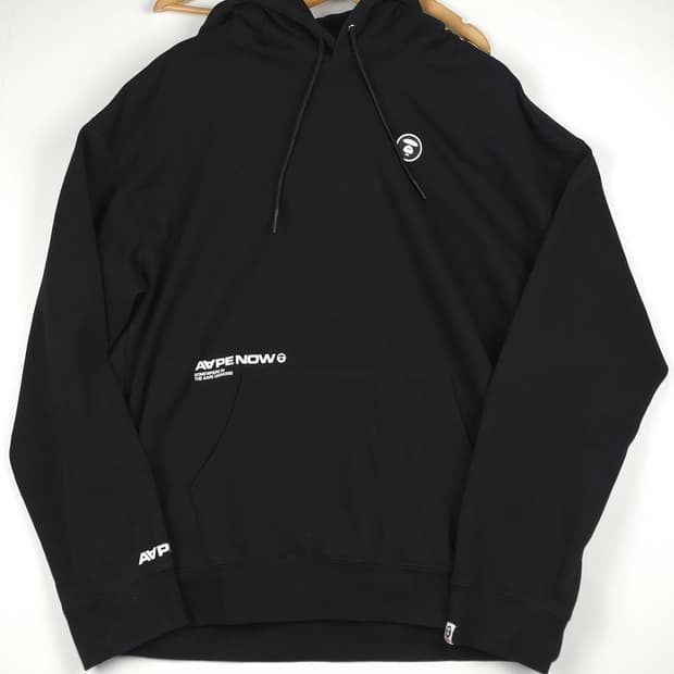 [XXL] 베이프 에이프 나우 문페이스 기모 후드티