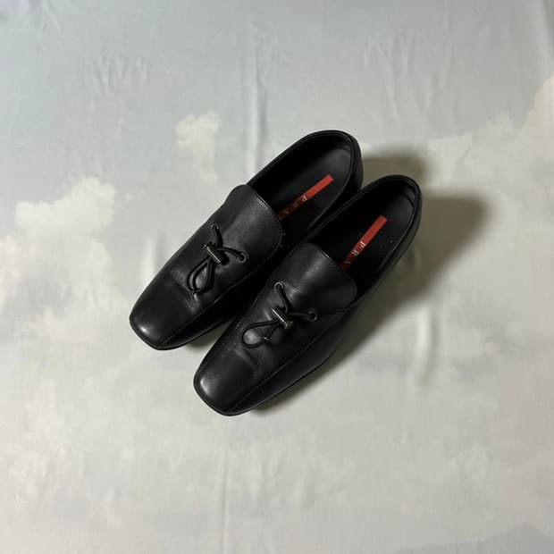 Prada nappa toggle slipon loafers