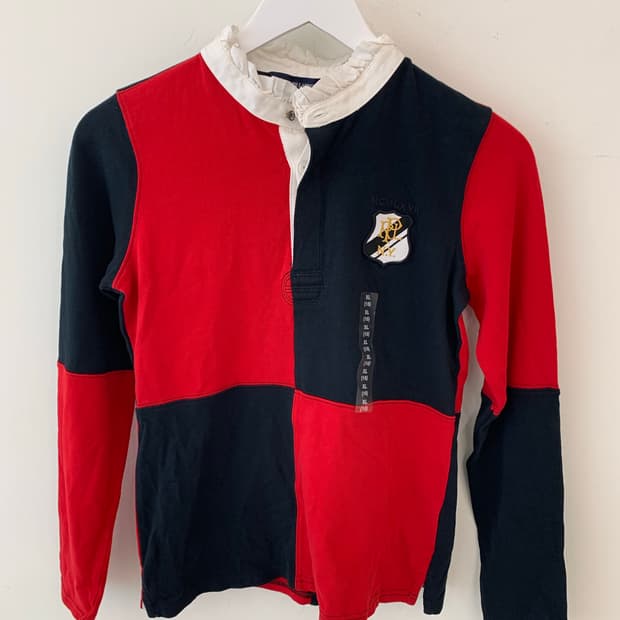 폴로 랄프로렌 걸즈 긴팔 럭비티 XL