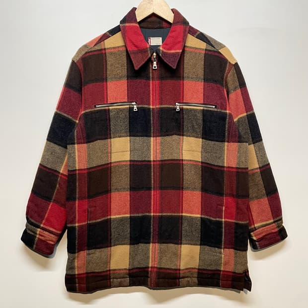 리바이스 체크 울 자켓