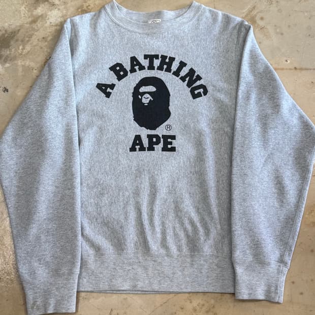 🫶🏻 베이프 빅로고 그레이 맨투맨 🫶🏻