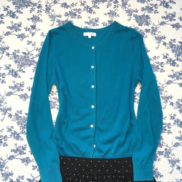 jpn vintage aqua mint cardigan