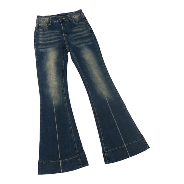 Sanye 빈티지 워싱  부츠컷 데님 팬츠