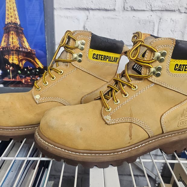 CAT 캐터필러 남성 가죽부츠 안전화 260 작업화 LB60