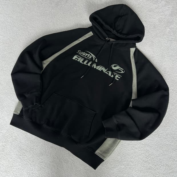 FILLUMINATE 블랙 후드티 XL