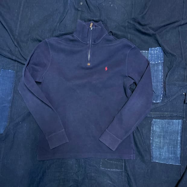 90's 폴로 랄프로렌 쿼터집업 풀오버 M
