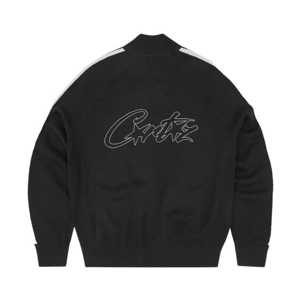 코르테이즈 니트 집업 플리스 블랙