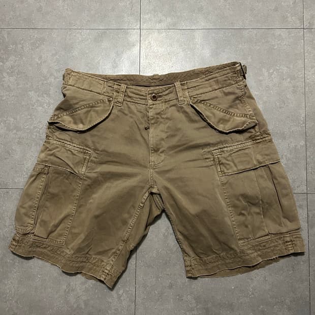 00s 랄프로렌 폴로 샌드컬러 캔버스 빈티지 워크 카고 팬츠  37인치 