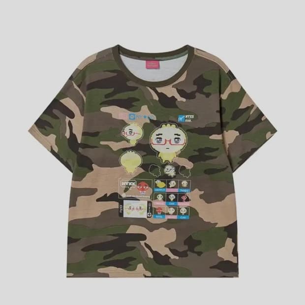 NYXX 엔와이엑스엑스 NYGD STICKER TEE CAMO