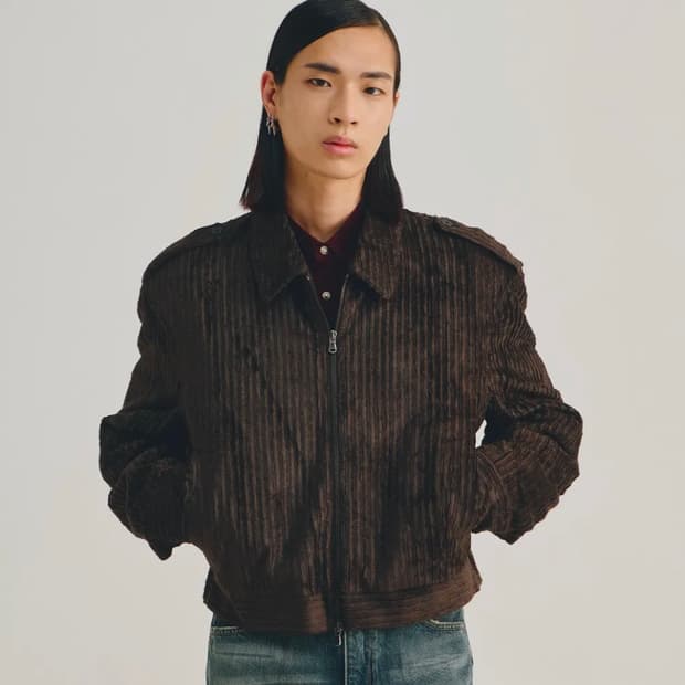 [48] 엘무드 프렌치 코튼 코듀로이 오피서 자켓 브라운