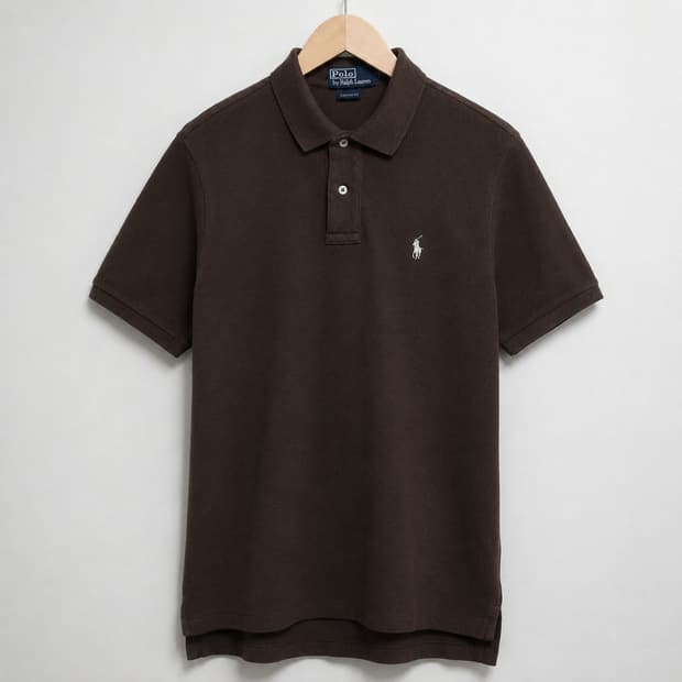 105 POLO 폴로 랄프로렌 반팔 카라티 다크브라운