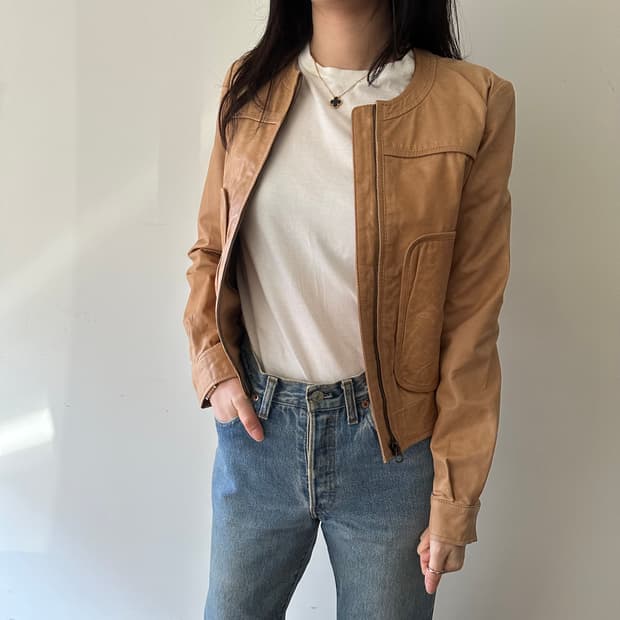 시바이클로에 see by chloe 양가죽 자켓