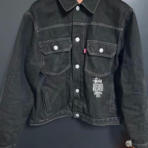 리바이스 스투시 크리스피 데님 자켓 XL