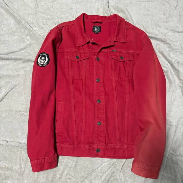 오베이 Obey x The Misfits 미스피츠 레드 데님자켓
