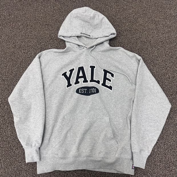 YALE 예일 후드티 그레이 L