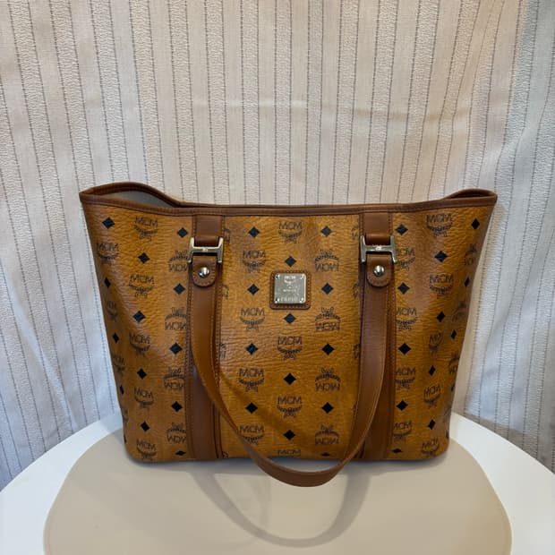 정품 MCM 황토 비세토스 숄더백