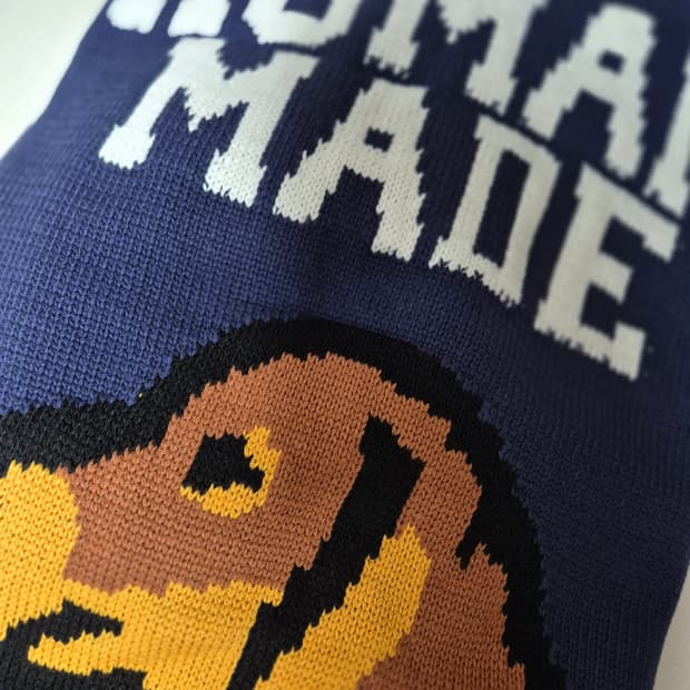 휴먼메이드 닥스훈트 니트 L (새상품)