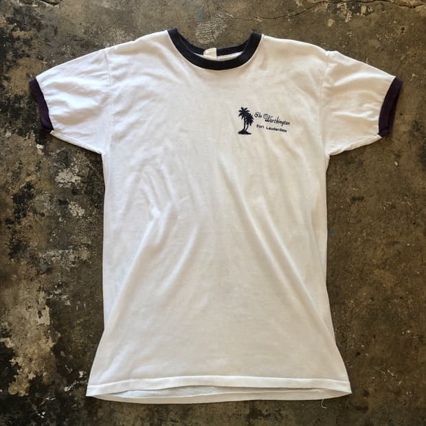 70s~90s Ringer T-shirt-L