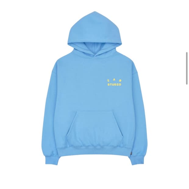 IAB studio 후드티 스카이블루레몬 (착샷ㅇ) 