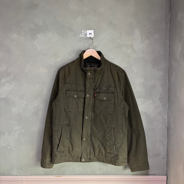 리바이스 빈티지 카고 자켓 카키