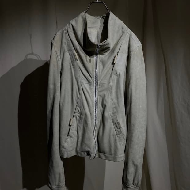 릭오웬스 geo lamb leather jacket