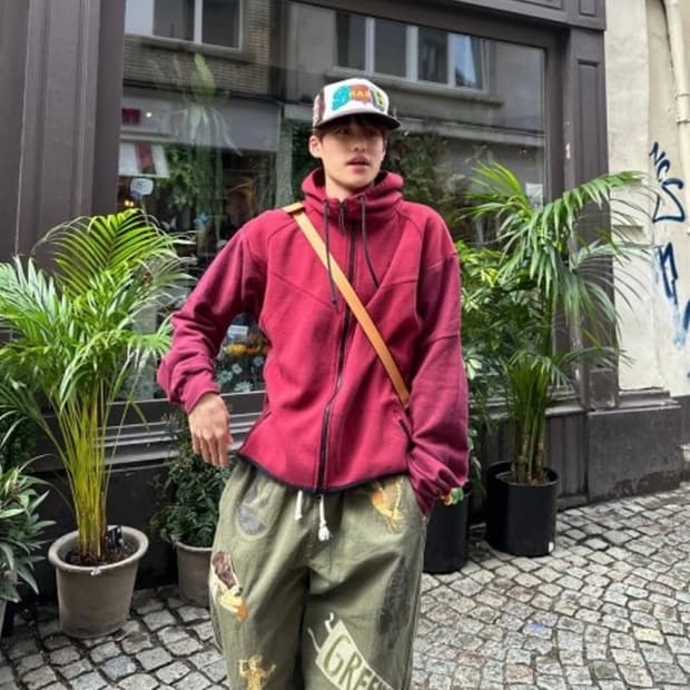 나이키 테크팩 테크플리스 버건디 l사이즈