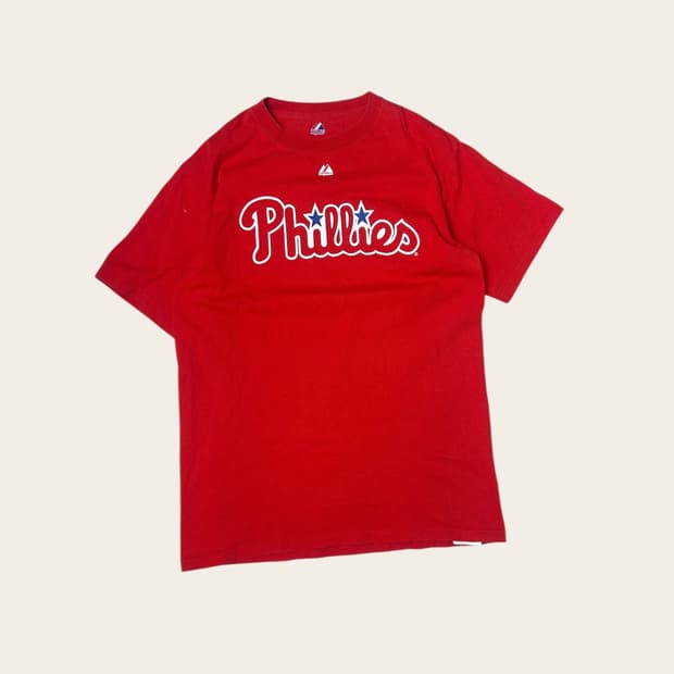 T064 마제스틱 필라델피아 필리스 반팔 티셔츠 M