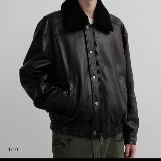 Ungimmick NAPPA LEATHER BOMBER JACKET