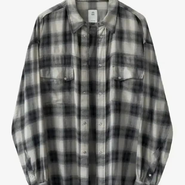 [2] 폴리테루 루즈드 체크 셔츠 웨스턴 에크루 옴브레