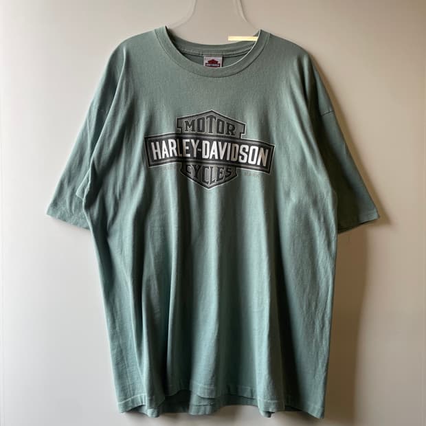 00s 할리 데이비슨 싱글 스티치 반팔 티셔츠