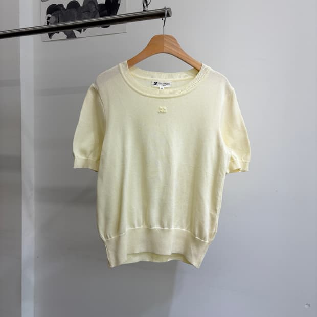 COURREGES 니트반팔