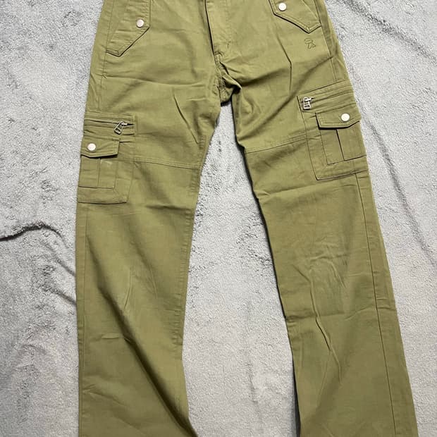 스컬프터 카키 코튼 카고팬츠 XS