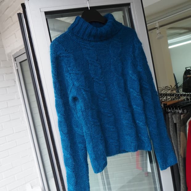 ELLE mohair blend turtleneck knit 