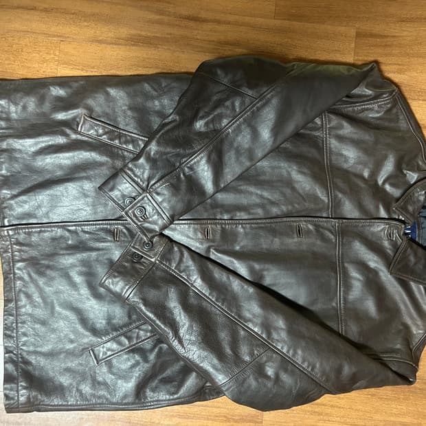 올드갭 레더 카코트 브라운 xl