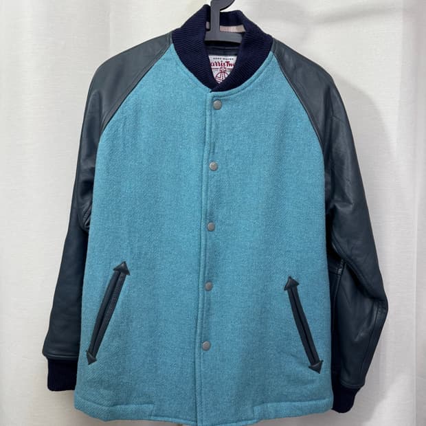 남녀공용 해리스트위드 폴스미스 바시티자켓 스타디움자켓