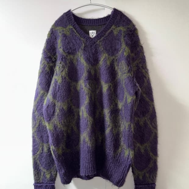 South2west8 모헤어 브이넥