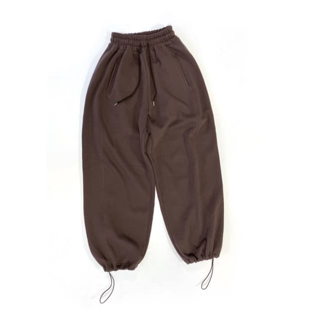 이즈이즈 Dougie sweatpants 기모 브라운 스웻팬츠